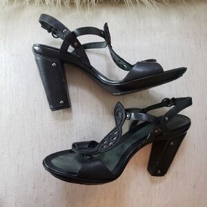 Cole Haan black slingback heels